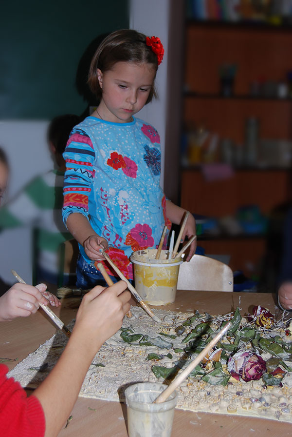 Флористический коллаж. Техника “терра”.